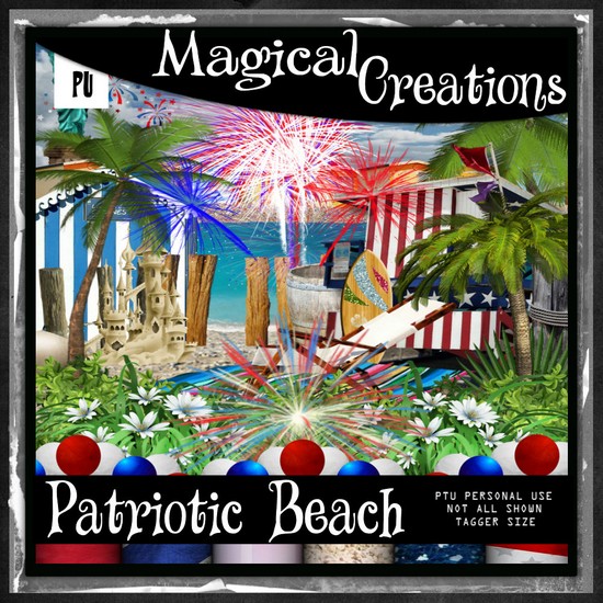 Patriotic Beach - Click Image to Close